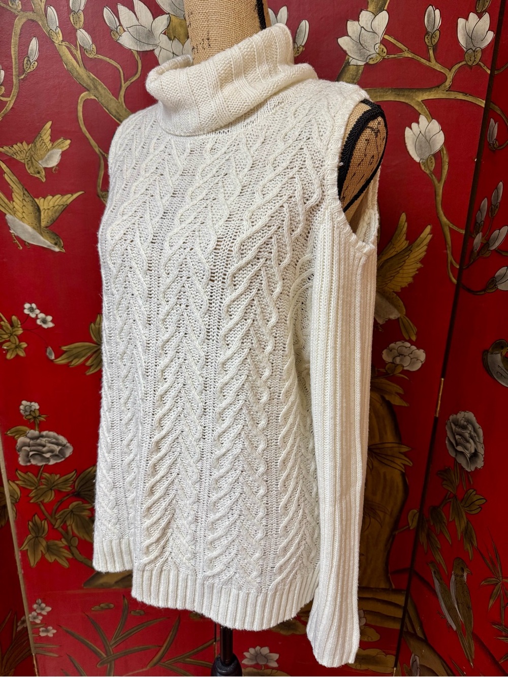 Women’s “Faded Glory” Open Shoulder Sweater | #V30